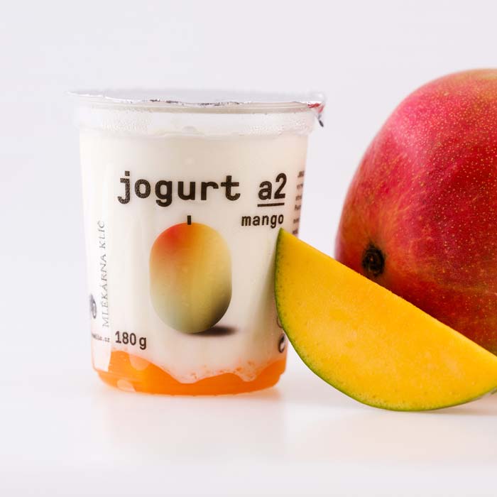 Jogurt A2 s příchutí mango