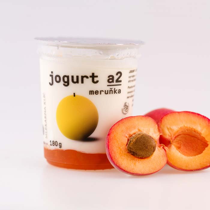 Jogurt A2 s příchutí meruňka